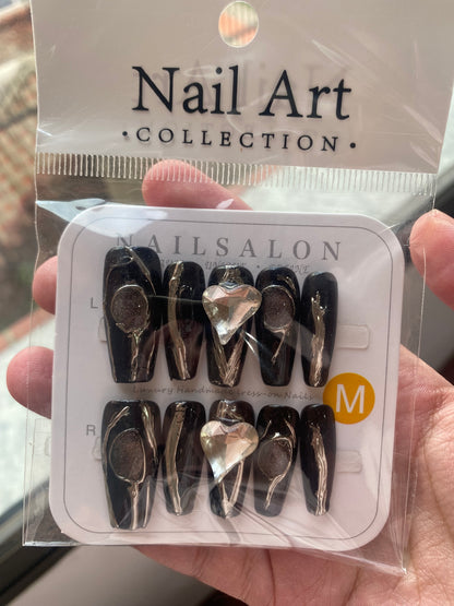 Press On Nails - Coffin - Talla M