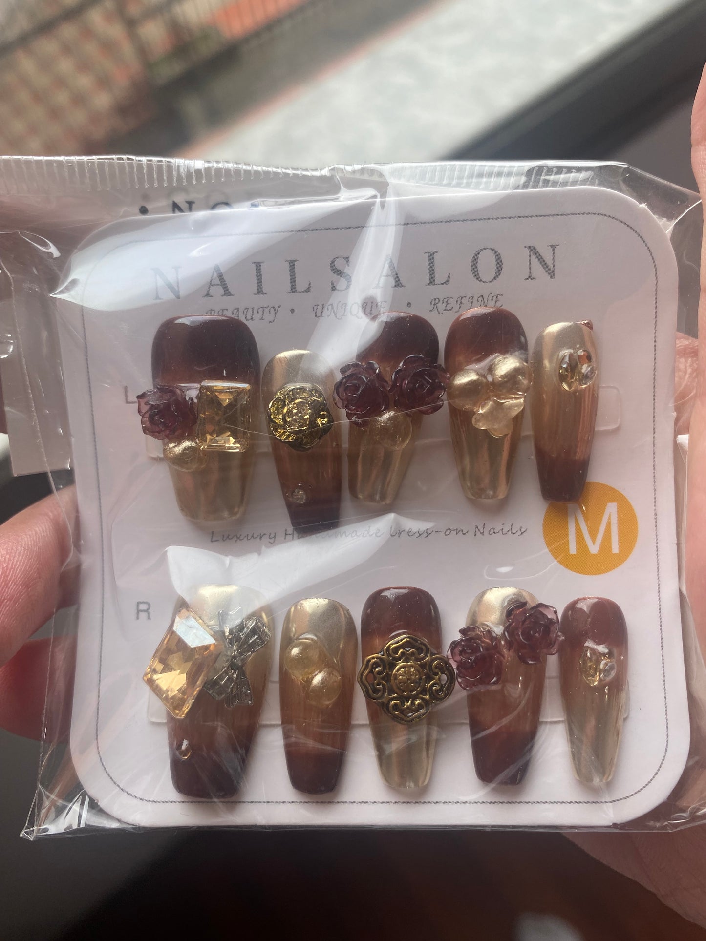 Press On Nails - Coffin - Talla M