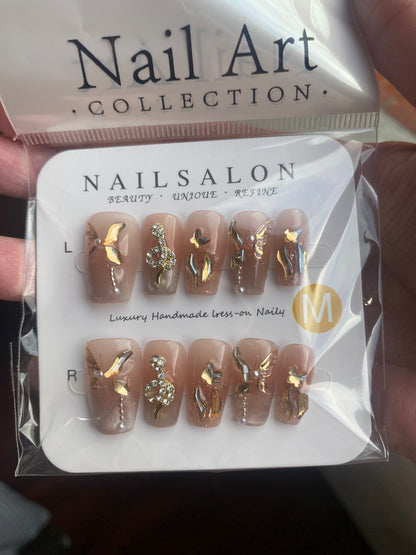 Press On Nails - Coffin - Talla M